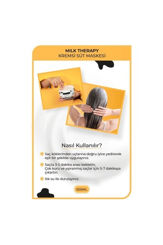 Milk Therapy Kremsi Süt Maskesi 500 Ml - Bakım Ve Canlılık - Mrfs