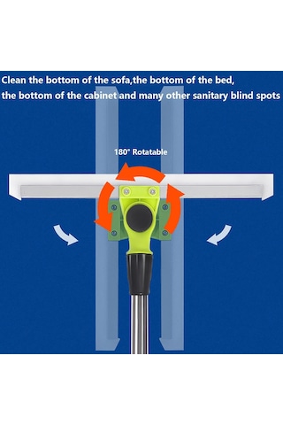 Tv'de Görüldüğü Gibi 51 Uzun Saplı Hava Süpürgesi, Pürüzsüz Zeminler, Kilimler, Pencereler İçin Silikon Süpürge