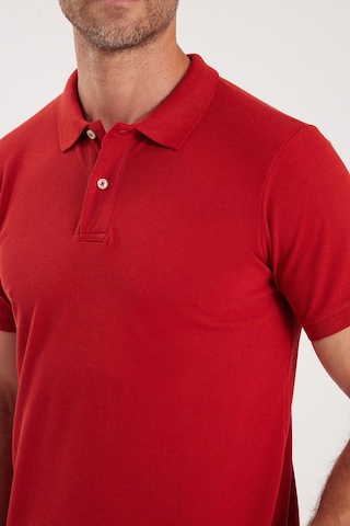 Tudors Erkek Slim Fit Dar Kesim Pamuklu Yumuşak Dokulu Serin Tutan Kumaş Düz Pike Bordo Polo Yaka Tişört-33710 Bordo