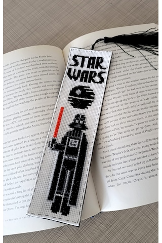 Star Wars Temalı Kanaviçe Kitap Ayracı