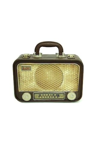 Dekoratif Metal Radyo Bavul C0253 1 Ad