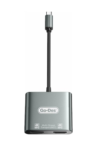 Go Des Gd-8289 Type-c To Hdmı Çevirici Adaptör 4k 60 Hz Görüntü Kalitesi Gri