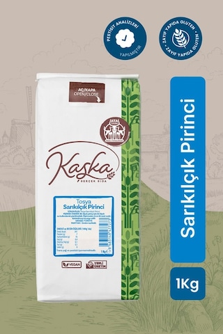 Kaşka Tosya Sarıkılçık Pirinci 1 KG