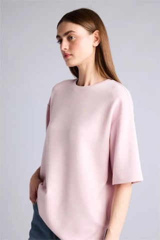 Defacto Oversıze Bisiklet Yaka Basic Modal Kısa Kollu Açık Pembe Tişört G8536ax26sppn38 Pembe-pn38