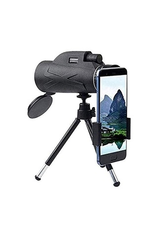 Telefon Sahibi İle Monoküler Teleskop Ve Tripod 80x100 Bak4 Yetişkin İçin