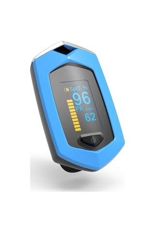 Sones Taşınabilir Pulsioximetro Parmak Spo2 Nabız Oksimetresi Mavi