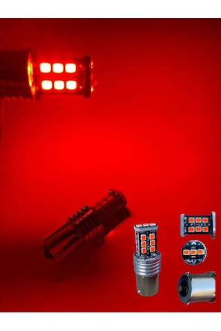 2 Adet12v 93 Led Tek Duy Turuncu Mercekli 33 Ledli Ampul