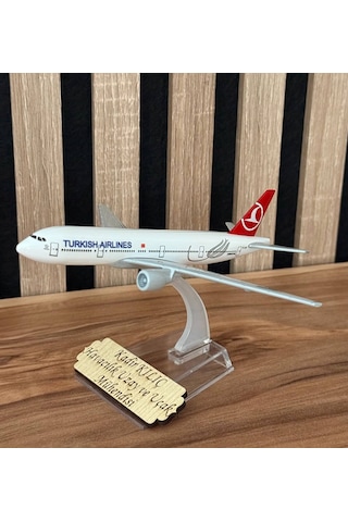 Thy Boeing 777-300 Model Uçak 1/250 Ölçek Metal Gövde İsim Yazılabilir Myk Hediye Ve Sanat Atölyesi Üretimi