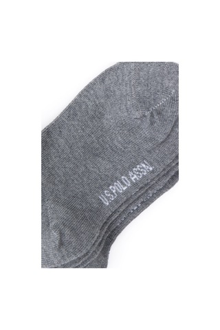 U.s. Polo Assn. Erkek Çocuk Gri Melanj Çorap Soket 50299267-vr086 Gri Melanj