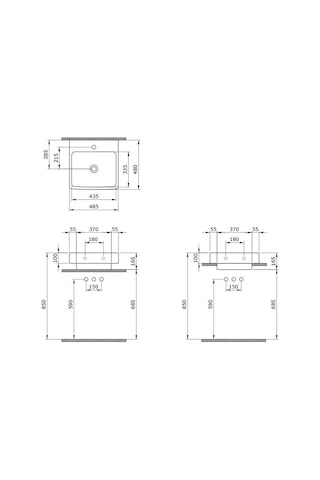 Bocchi Scala Tezgah Üstü Lavabo 48 CM Mat Yasemin 1076-007-0126