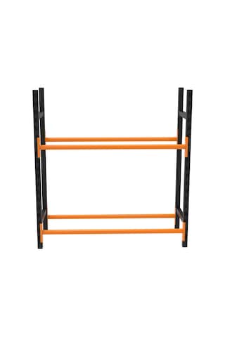 2 Katlı Lastik İstifleme Rafı, Mini Rack 40x150 Cm-100 Cm Çok Renkli