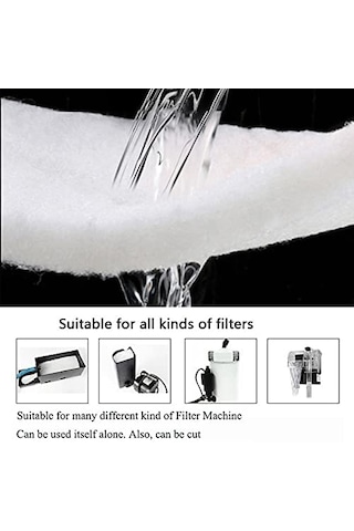 Akvaryum 60gr Silikonsuz Filtre Elyafı 66cm X 90cm Soffice