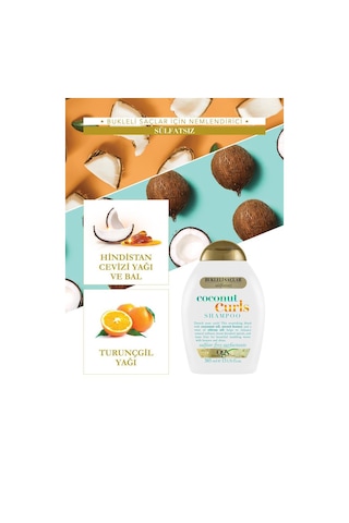 OGX Coconut Curls Bukleli Saçlar İçin Sülfatsız Şampuan 385 ml x 2