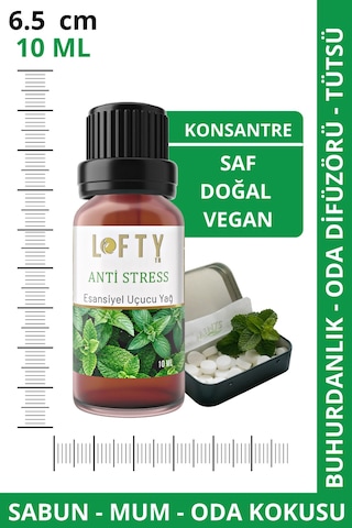 Lofty Stress Uçucu Yağ Buhurdanlık Esansı Oda Kokusu 10 ML