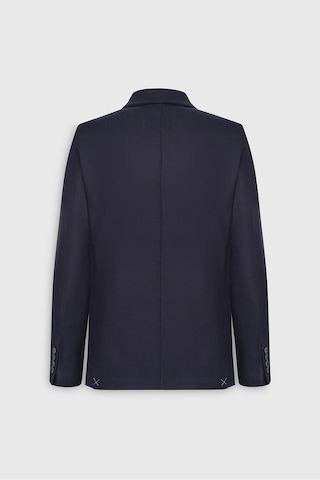 Ac&co Erkek Lacı Yünlü Slim Fit Dar Kesim Kırlangıç Yaka Kapak Cepli Blazer Ceket