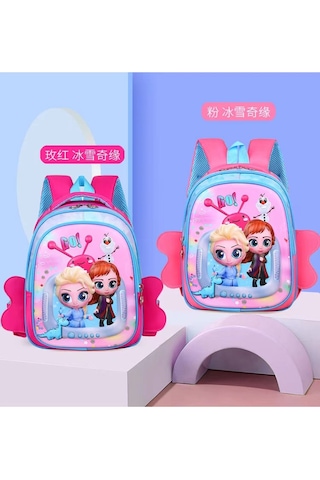 Xinxin Anaokulu Çocuk 3d Karikatür Elsa Okul Çantası