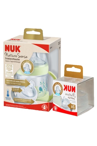 Nuk Nature Sense Isı Göstergeli Pp Alıştırma Bardağı 150 Ml - 2 Adet Yedek Başlık Yeşil