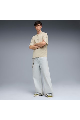 Puma Wardrobe Ess Boxy Erkek Gri Polo 634362