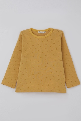 Breeze Erkek Bebek Pijama Takımı Minik Geometrik Desenler 9 Ay-3 Yaş, Hardal Sarı Hardal Sarı
