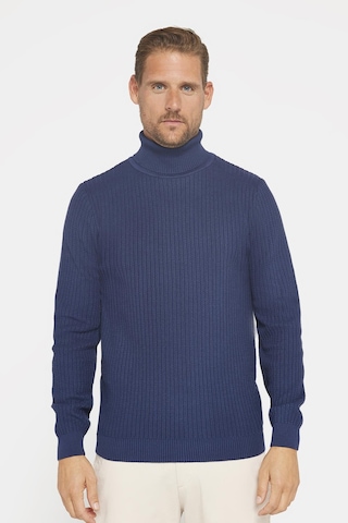 Tudors Slim Fit Tam Boğazlı Tüylenme Yapmayan Erkek Lacivert Kazak-29513 Lacivert
