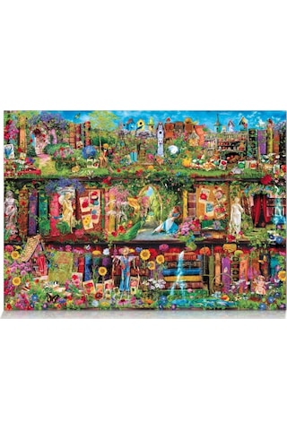 Star Puzzle 2000 Parça Raftaki Bahçe Puzzle - Aimee Stewart
