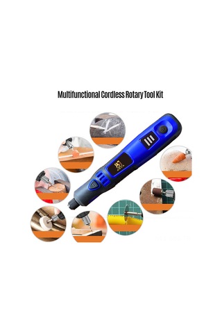 Springsun Şarj Edilebilir Mini El Taşlama Makinesi - 3 Hız Ayarı, 24 Parça Aksesuar İle Hassas Dıy İşleri İçin