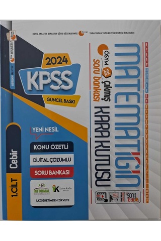 KPSS Matematiğin Kara Kutusu 1.ve 2.cilt Konu Özetli D.çöz.
