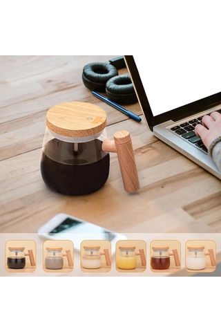 Isıtma Tabanı Ve Kapağı Olan Elektrikli Kendiliğinden Karıştıran Kupa - Cam Karıştırma Kabı Diğer