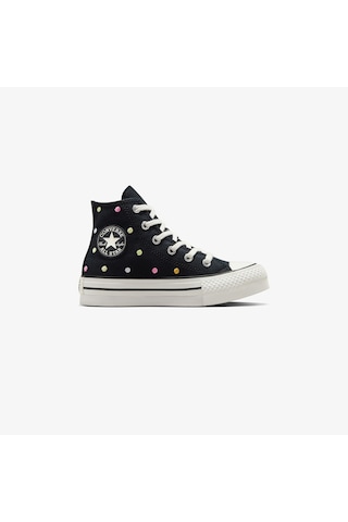Converse Chuck Taylor All Star Eva Lift Polka Dots Çocuk Siyah Platform Sneaker A12609c Siyah