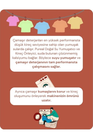 Pureal Doğal Su Yumuşatıcı Ve Kireç Önleyici 1 Kg Tekli