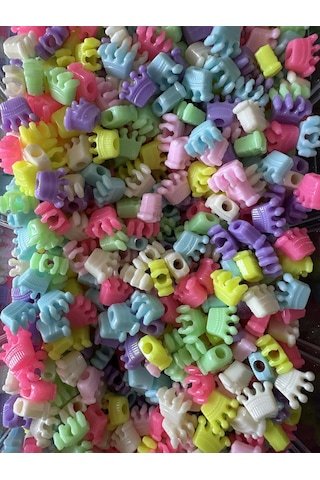 Kral Tacı Model Plastik Figür Boncuk 10 Gram