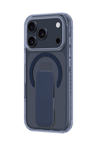 Apple Uyumlu iPhone 17 Pro Max Kılıf M-safe Şarj Özellikli Standlı Amazingthing Titan Pro Plus Kapak Mavi Mavi