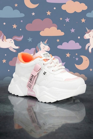 Dark Seer Kids Ds K 2051 Sneaker 2025 Kız Çocuk Beyaz-pudra