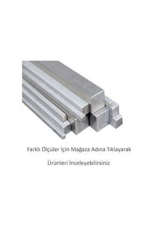 Paslanmaz Çelik Krom Çubuk Kare Dolu 6 X 6 Mm 478035403