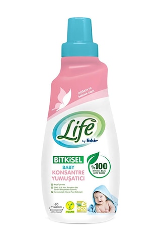 Life By Fakir Baby Bitkisel Konsantre Yumuşatıcı 1500 Ml 60 Yıkama 5 Adet
