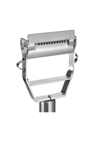 Metal Sebze Meyve Soyacak Doğrayıcı Jülyen Bıçağı Metalik