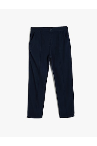 Koton Chino Okul Pantolonu Cep Detaylı Dar Kesim Lacivert 5wkg40001aw Lacivert