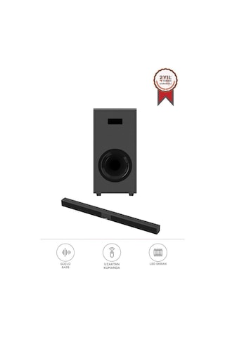 Torima Kts-2035 Siyah 30 W Usb Tf Aux Girişli Suwoofer Soundbar Ev Sinema Sistemi