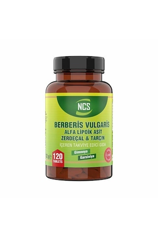 Ncs Berberis Vulgaris Alfa Lipoik Asit Zerdeçal 120 Tablet 2 Adet