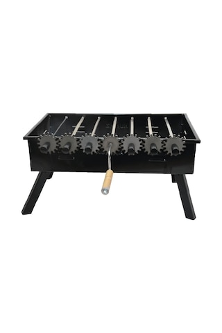 Nurgaz Çevirmeli Kara Mangal Siyah