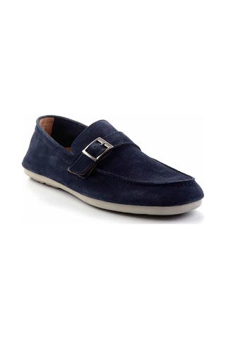 Bambi Lacivert Leather Erkek Loafer Ayakkabı E01304406502 Lacivert