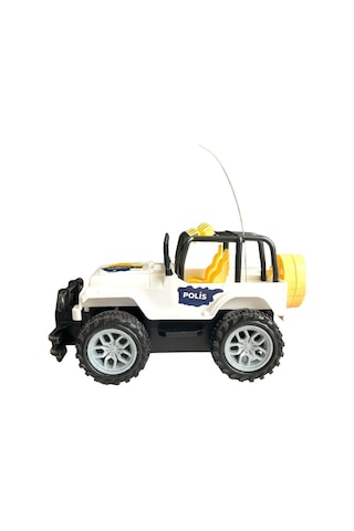 Çocuk Safari Arazi Aracı Uzaktan Kumandalı Yarım Fonksiyon Ileri Geri Oyuncak Jeep Jip Araba - Beyaz