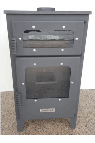 Kuzine Pelet Sobası Firinli Pelet Sobası 005 Model Fırınlı Kuzine