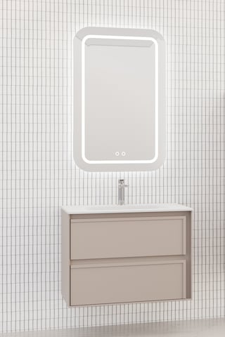 Elisa 80 Cm Banyo Dolabı - Vizon