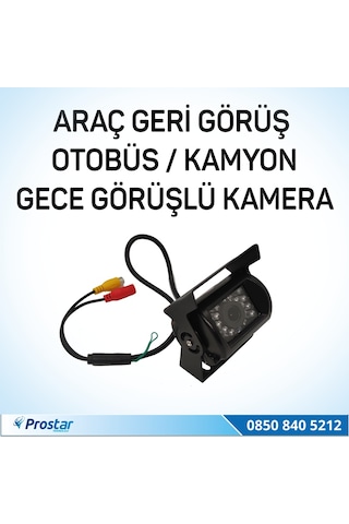 Otobüs Kamyon Tır Geri Görüş Kamerası Ledli Arka Görüş Kamerası