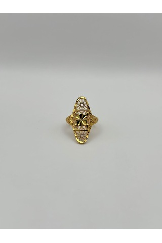 Arnes Jewelry Çelik 22 Ayar Altın Kaplama Ayarlanabilir Yüzük Ar502nes Gold
