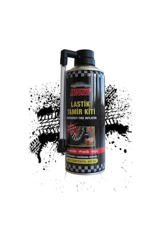 2 Adet Lastik Tamir Köpüğü Sprey Kiti 450 Ml-acil Lastik Şişirici