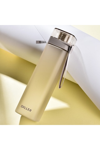 Mufunye Kahverengi 400ml Sağlıklı İçecek Portföyü - Dayanıklı Pc Materyal, Spor Ve Üniversite Kullanıma Uygun Taşınabilir Su Bardakası Kahverengi