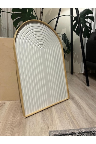 Cıgılwood Whıte Belt Ahşap Bohem Tablo Naturel Çerçeve