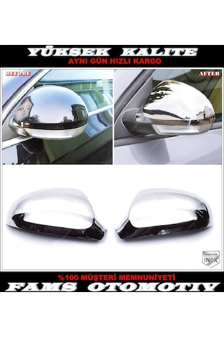 Vw Passat B6 Krom Ayna Kapağı 2 Prç. 2005-2011 Arası P.çelik